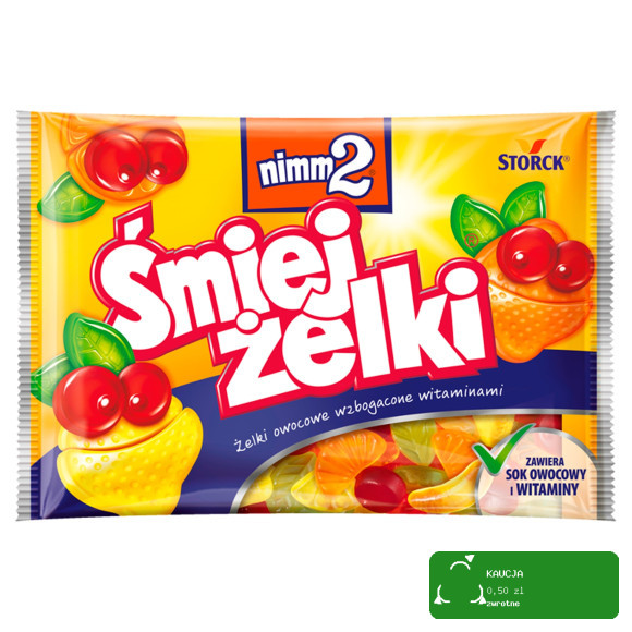 NIMM2 ŚMIEJŻELKI ŚMIEJ ŻELKI owocowe wzbogacone witaminami 100g STORCK