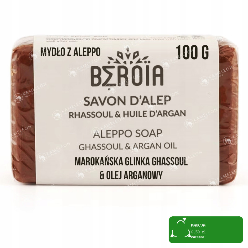 Beroia ALEPPO MYDŁO glinka + olej arganowy 100g