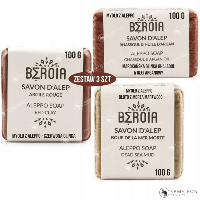Beroia ALEPPO MYDŁO glinka + olej arganowy 100g
