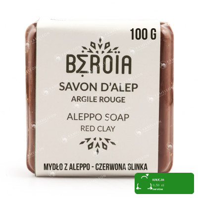 BEROIA czerwona glinka 100g kostka