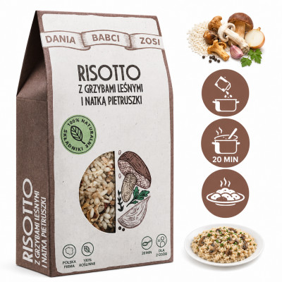 DANIA BABCI ZOSI - RISOTTO z grzybami leśnymi 180g