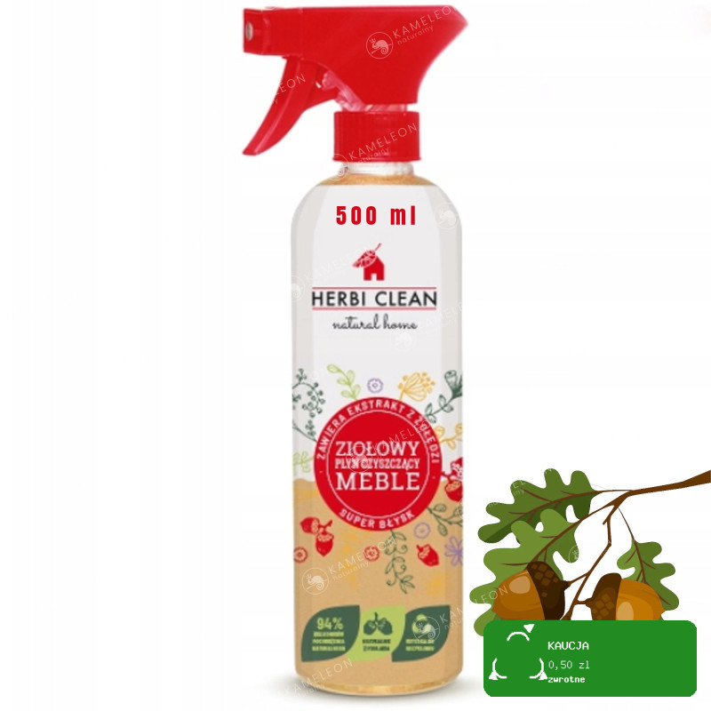 Herbi ZIOŁOWY PŁYN do CZYSZCZENIA MEBLI 500ml