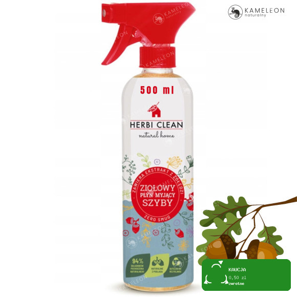 Herbi ZIOŁOWY PŁYN do MYCIA SZYB i LUSTER 500ml