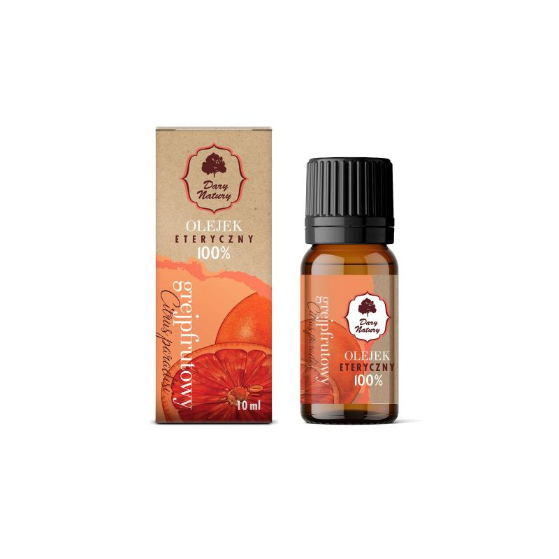 Dary Natury OLEJEK ETERYCZNY 100% GREJPFRUTOWY GRAPEFRUIT 10ml cytrusowy