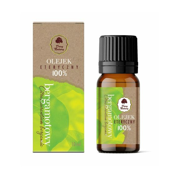 Dary Natury OLEJEK ETERYCZNY 100% BERGAMOTOWY BERGAMOTA CitrusBergamia 10ml