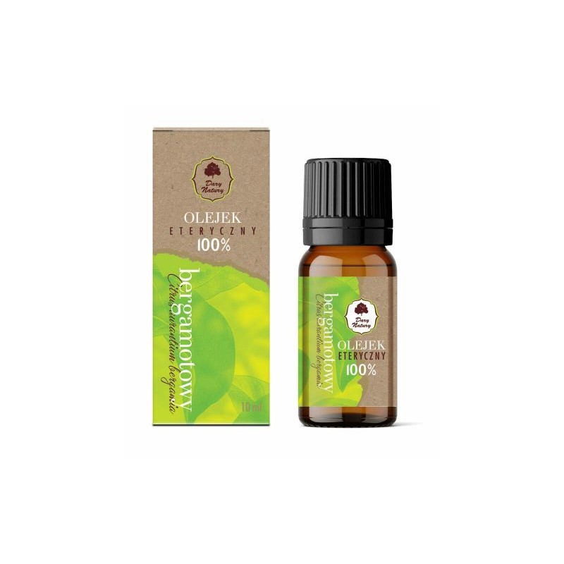 Dary Natury OLEJEK ETERYCZNY 100% BERGAMOTOWY BERGAMOTA CitrusBergamia 10ml