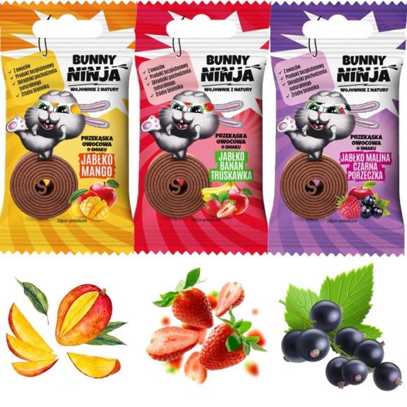 BUNNY NINJA GIFT BOX 11 SŁODKICH PRZEKĄSEK + DODATKI