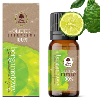 OLEJEK ETERYCZNY 100% BERGAMOTOWY BERGAMOTA 10ml DARYNATURY