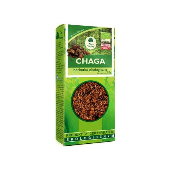 Dary Natury CHAGA HUBA guz brzozy BŁYSKOPOREK PODKOROWY ekologiczny 50G