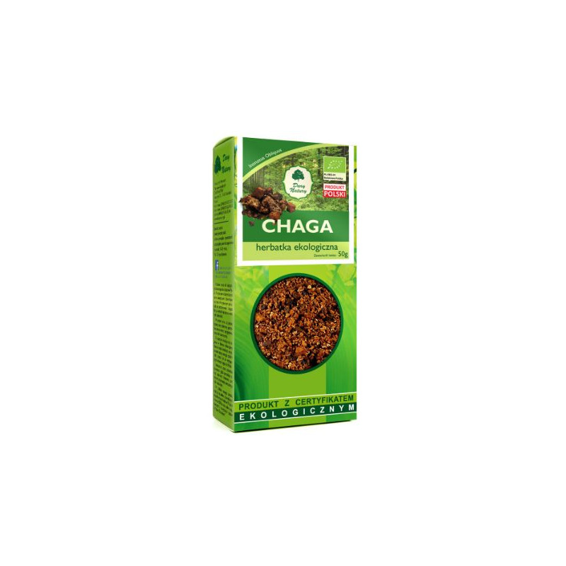 Dary Natury CHAGA HUBA guz brzozy BŁYSKOPOREK PODKOROWY ekologiczny 50G