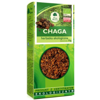 Dary Natury CHAGA HUBA guz brzozy BŁYSKOPOREK PODKOROWY ekologiczny 50G