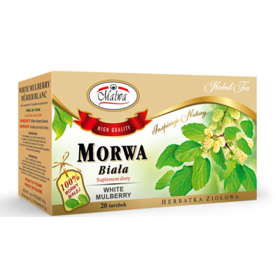 MALWA MORWA BIAŁA 100% liść MORWY poziom cukru x20