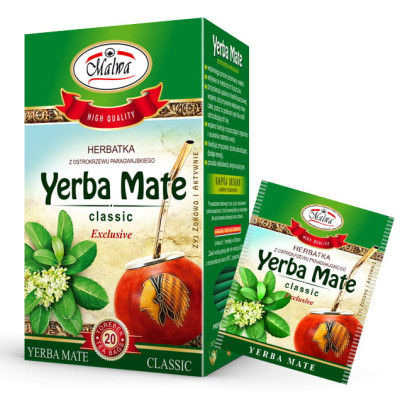 MALWA HERBATA YERBA MATE CLASSIC klasyczne saszetki x20 40G