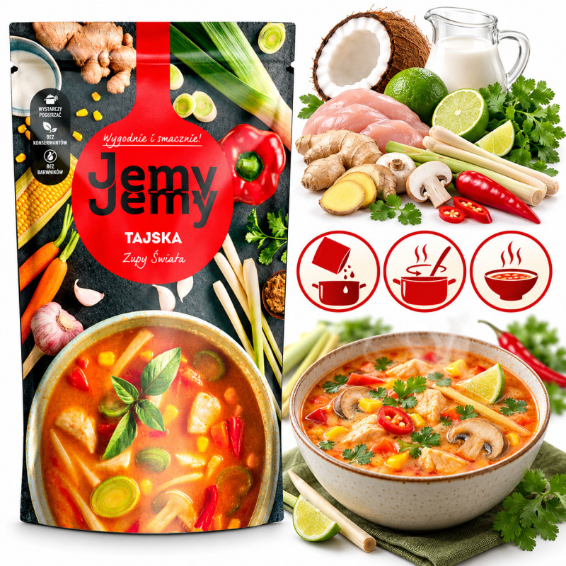Profi JEMY JEMY zupy świata ZUPA TAJSKA z kurczakiem 400G
