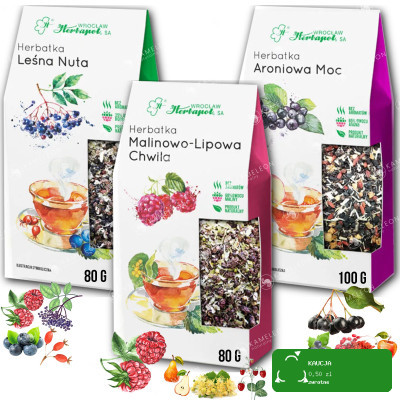Herbapol naturalna HERBATA OWOCOWO-ZIOŁOWA mix3szt