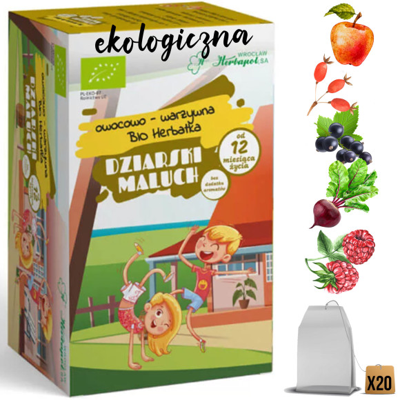 Herbapol EKOLOGICZNA HERBATA DZIARSKI MALUCH dla dzieci od 12.m-ca