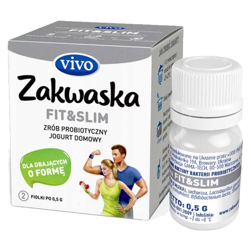 Jogurt domowy VIVO ZAKWASKA SLIM&FIT kultury bakterii 1