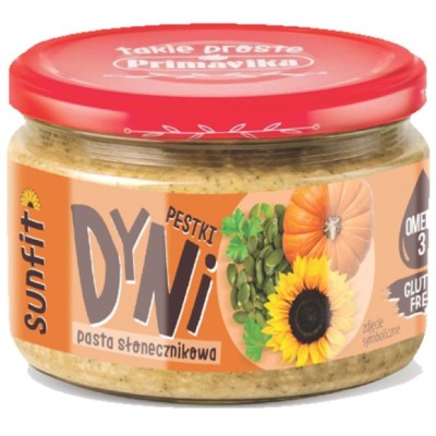 Primavika PESTKI DYNI SUNFIT pasta słonecznikowa 180g bez