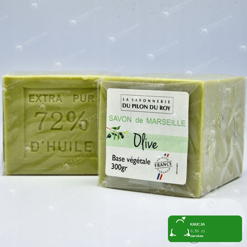 MYDŁO FRANCUSKIE MARSYLSKIE OLIWKOWE KOSTKA 300g