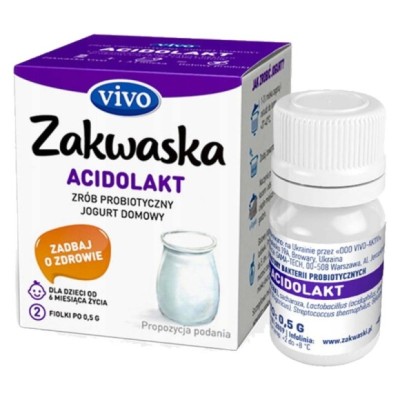 Jogurt domowy VIVO ZAKWASKA ACIDOLAKT kultury jogurtowe 1