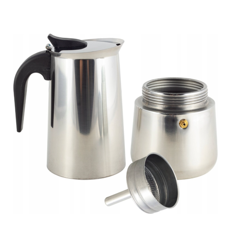 KAWIARKA ZAPARZCZ DO KAWY stal nierdzewna 450ML 9 FILIŻANEK