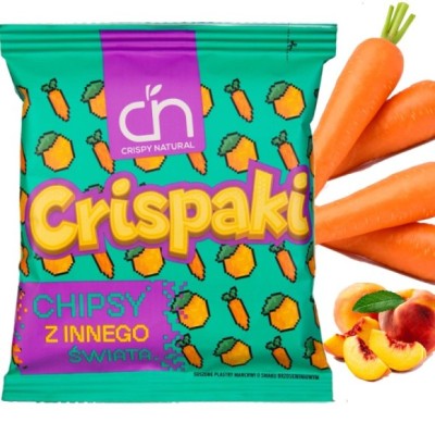CRISPY NATURAL - Crispaki marchew o smaku brzoskwiniowym