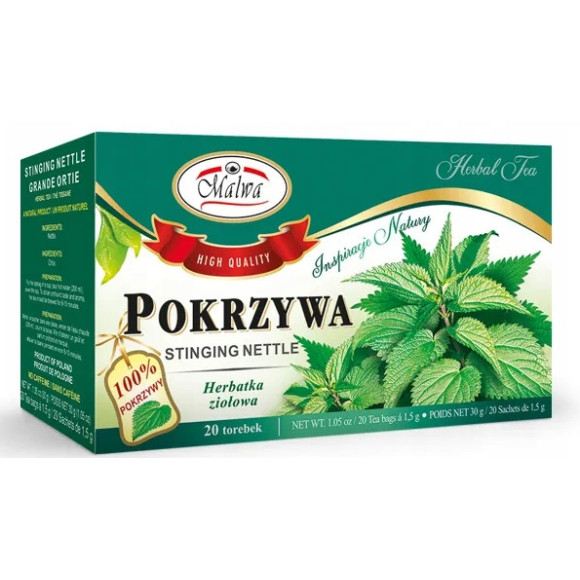 MALWA POKRZYWA ziele POKRZYWY wsparcie UKŁAD MOCZOWY ODPORNOŚĆ WŁOSY KOŚCI