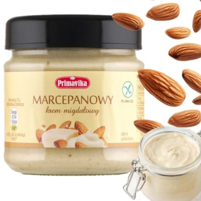 Primavika MARCEPANOWY KREM MIGDAŁOWY 185g bez glutenu