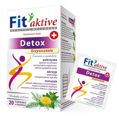 MALWA HERBATA FITAKTIVE DETOX wsparcie OCZYSZCZANIA x20 40G POKRZYWA SKRZYP