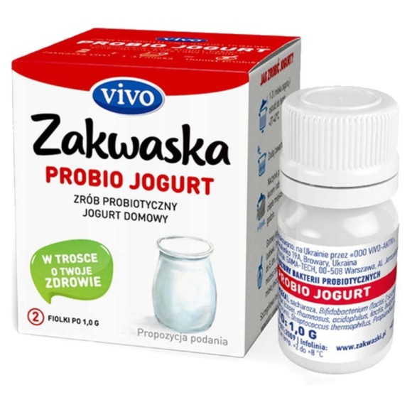 Jogurt domowy VIVO ZAKWASKA PROBIO kultury bakterii 1