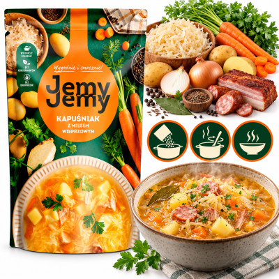 Profi JEMY JEMY zupa KAPUŚNIAK z mięsem wieprzowym 450G