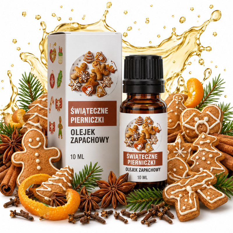 Naturalne Aromaty OLEJEK ZAPACHOWY eteryczny PIERNICZKI ŚWIĄTECZNE 10ml