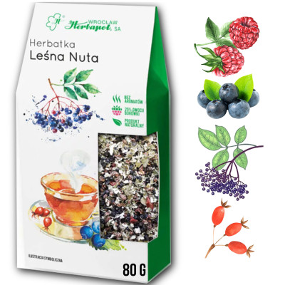 Herbapol LEŚNA NUTA herbata owocowa MALINA BORÓWKA