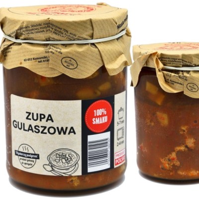 Mielczarek ZUPA GULASZOWA W SŁOIKU - MIĘSO aż 70%! gotowe