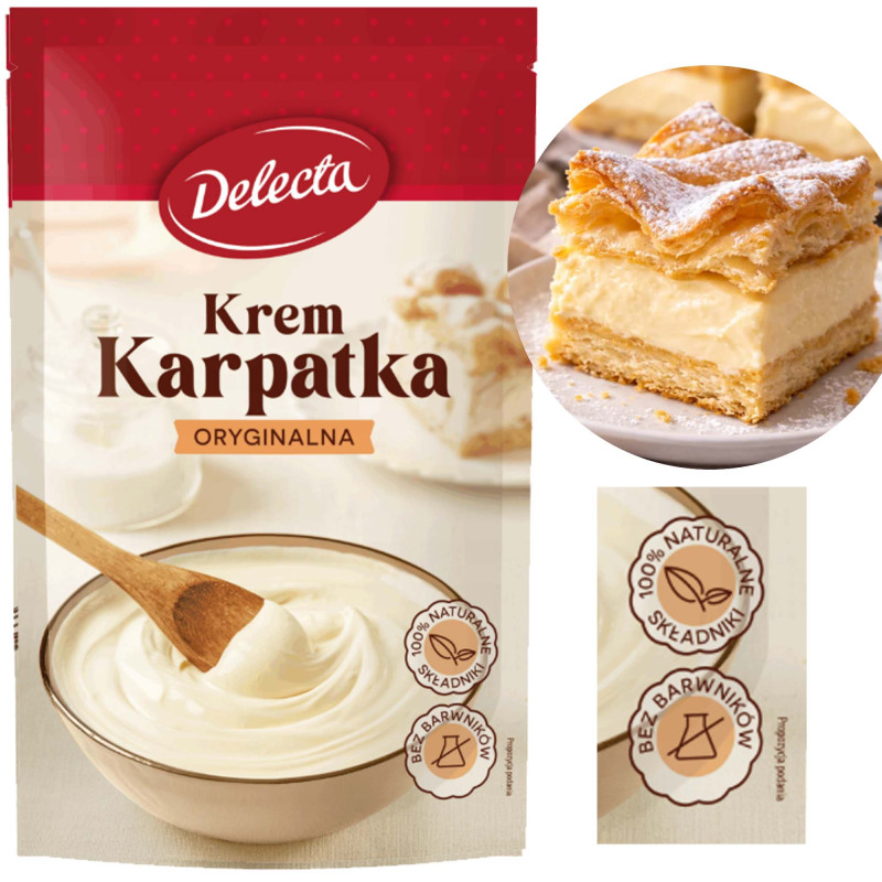 Delecta KREM KARPATKA ORYGINALNA do ciast 250g