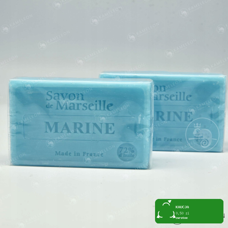 MYDŁO MARSYLSKIE MORSKIE marine 72% kostka 10sztuk 1kg 10x100g La Chatelard