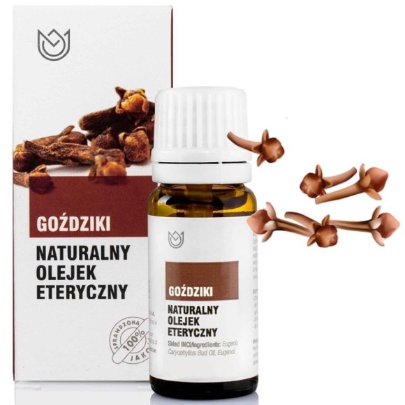 Naturalny OLEJEK ETERYCZNY GOŹDZIK GOŹDZIKI GOŹDZIKOWY 10ml