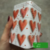 PUSZKA METALOWA DUŻA na herbatę kawę SERCA LOVE 70x70x100 100g WALENTYNKI