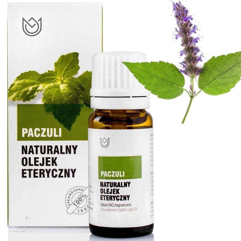 Naturalny OLEJEK ETERYCZNY PACZULI 10ml masaż inhalacje