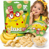 BE RAW! KIDS żelki BANAN Z CHRUPKAMI bez cukru żelatyny 35g owocowe rybki