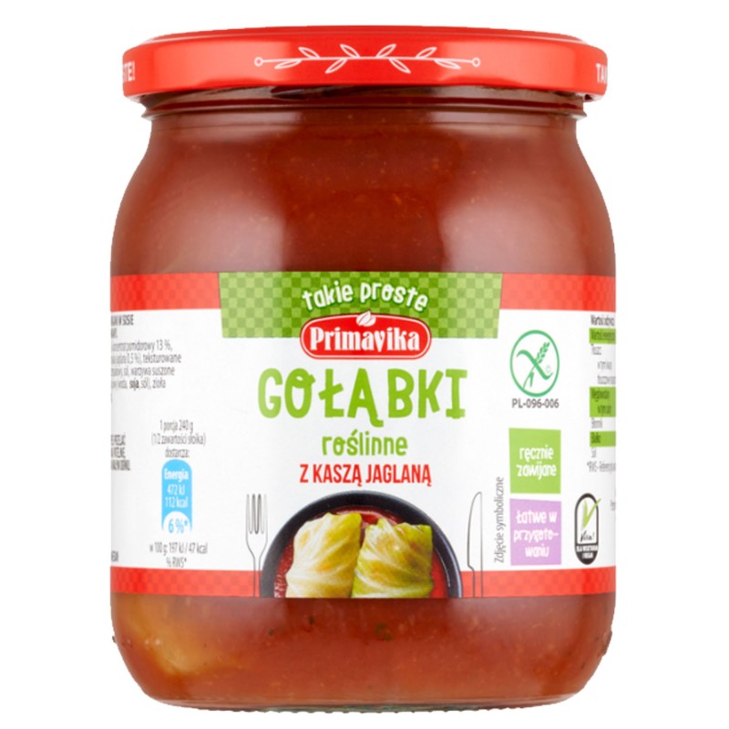 Primavika GOŁĄBKI ROŚLINNE Z KASZĄ JAGLANĄ bez glutenu dla