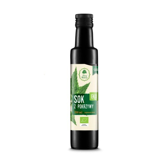 Dary Natury SOK Z POKRZYWY eko 250ml wsparcie ANEMIA SKÓRA WŁOSY ODPORNOŚĆ