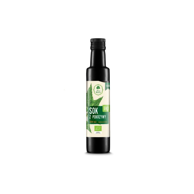 Dary Natury SOK Z POKRZYWY eko 250ml wsparcie ANEMIA SKÓRA WŁOSY ODPORNOŚĆ