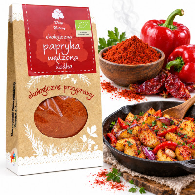 Dary Natury PAPRYKA WĘDZONA SŁODKA ekologiczna EKO 50g