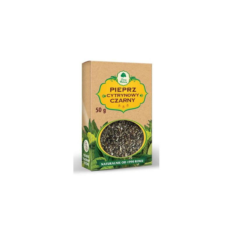 Dary Natury PIEPRZ CYTRYNOWY CZARNY BEZ CHEMII 50g kartonik