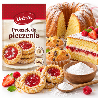 Delecta PROSZEK DO PIECZENIA 30g duże opakowanie
