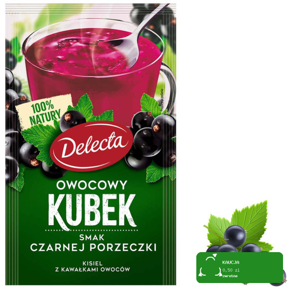 Delecta OWOCOWY KUBEK KISIEL mix smaków 6szt 180g