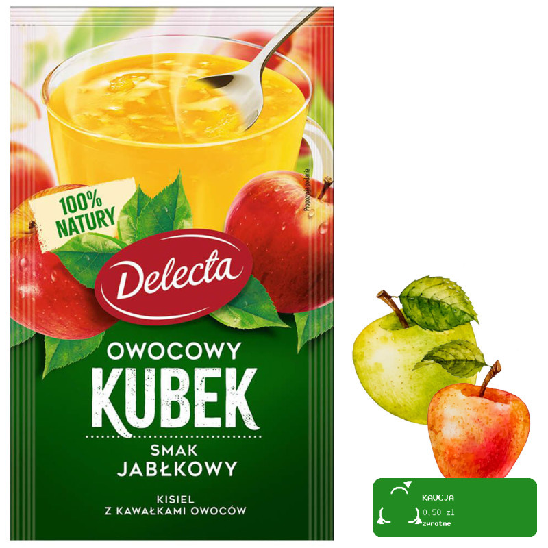 Delecta OWOCOWY KUBEK KISIEL mix smaków 6szt 180g