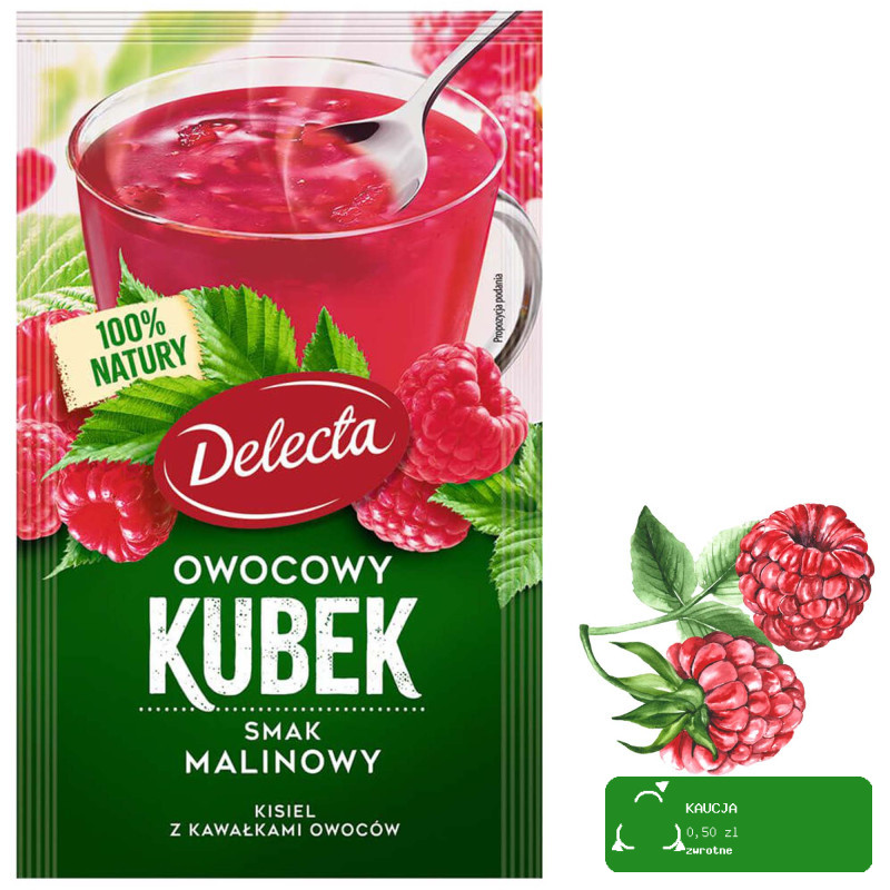 Delecta OWOCOWY KUBEK KISIEL mix smaków 6szt 180g
