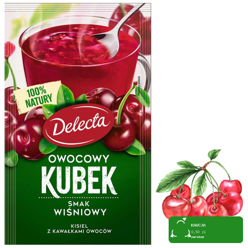 Delecta OWOCOWY KUBEK KISIEL mix smaków 6szt 180g